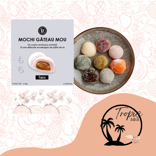 Mochi Gâteau Mou au Taro - 210g - DLUO 07/25