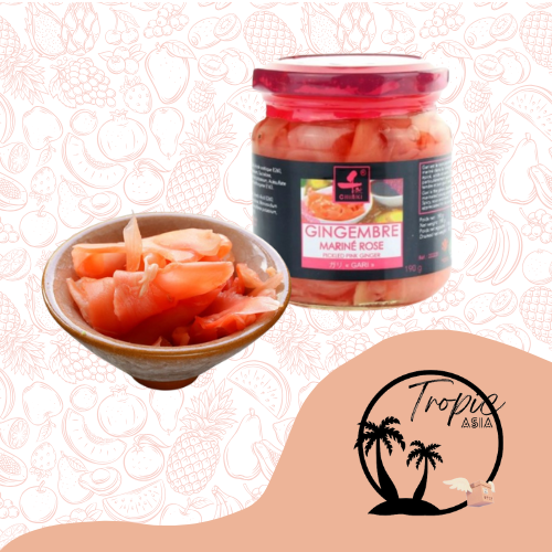 Gari Sushi gingembre rose en bocal - Chiaki - 190g