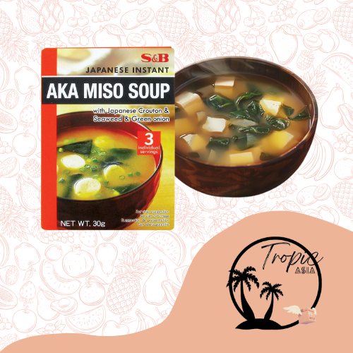 Préparation de Soupe Miso Instantanée - Aka - 30g