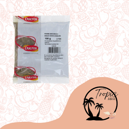 Poivre Gris Moulu - Ducros - 100g