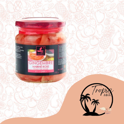 Gari Sushi gingembre rose en bocal - Chiaki - 190g