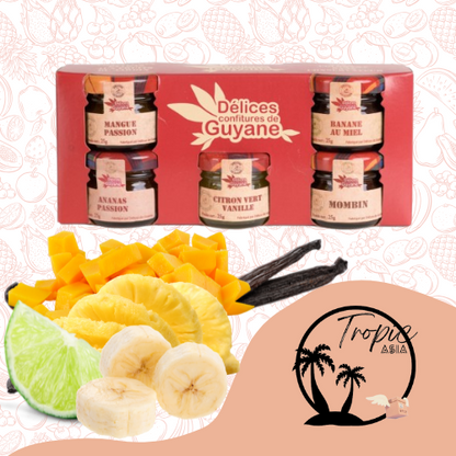 Coffret 5 minis Confitures - Délices de Guyane - 5x25g